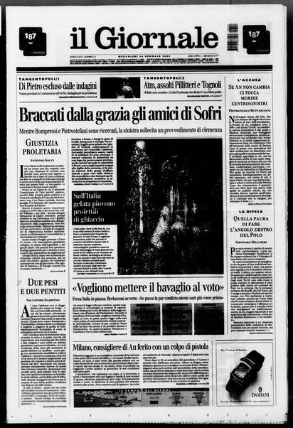 Il giornale : quotidiano del mattino